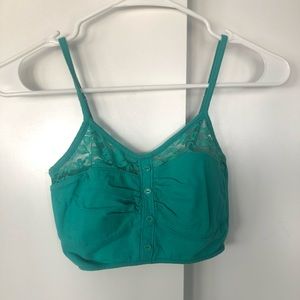 Bozzolo Teal Cropped Tank top